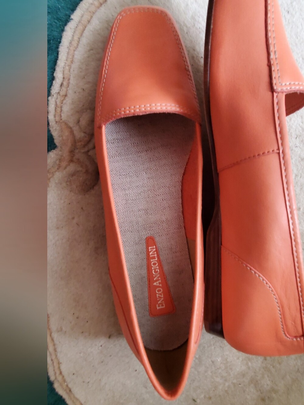Enzo Angiolini Coral Leather Liberty Loafers - Picture 7 of 7